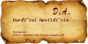 Darázsi Apollónia névjegykártya